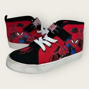 Marvel | Spiderman High Top Sneakers | Red/Black | Kids 13 US